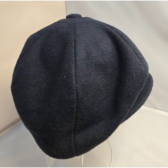 Capas Headwear NY Black Wool Newsboy Cap Large 8 Panel Made In USA Classic Style - Picture 2 of 7